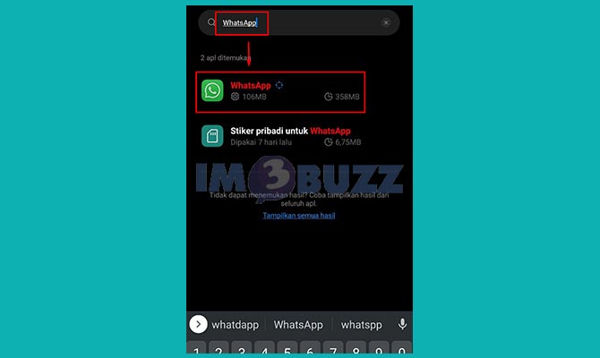 Cari Aplikasi Whatsapp