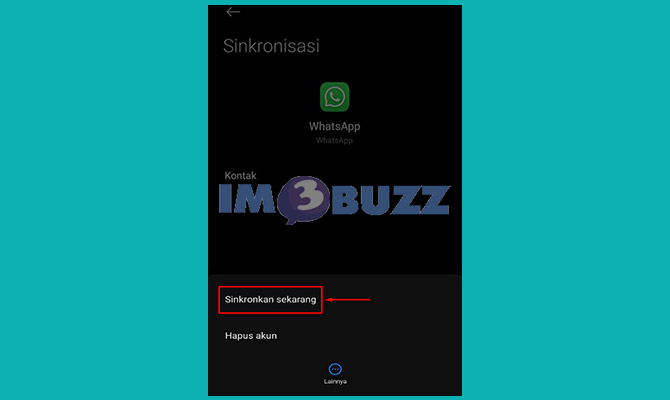Pilih Sinkronkan Sekarang