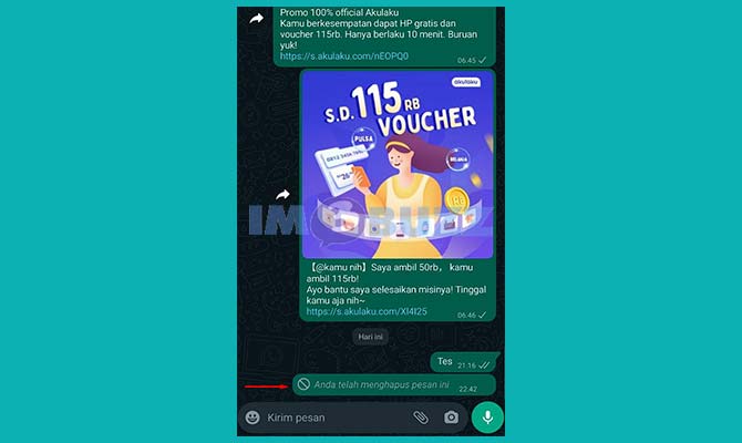 Selesai Menghapus Chat WA Yang Lama Agar Tidak Bisa Dilacak