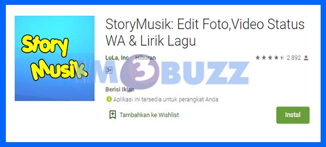 StoryMusik Edit Foto Dengan Lirik Lagu