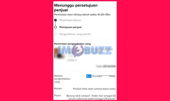 Tunggu Persetujuan Retur di TikTok Shop