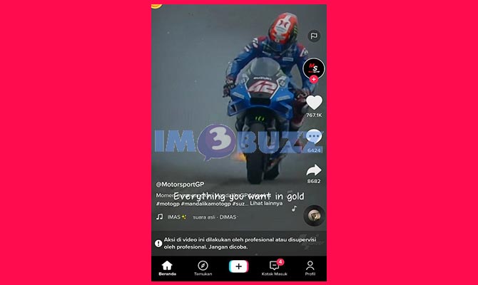 Buka Aplikasi TikTok Untuk Mengisi Alamat