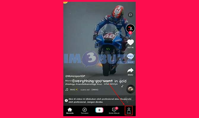 Buka Profil Akun TikTok