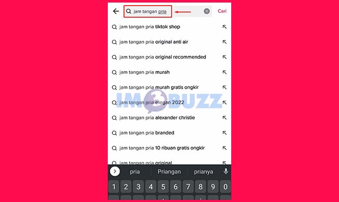 Masukkan Nama Barang di TikTok