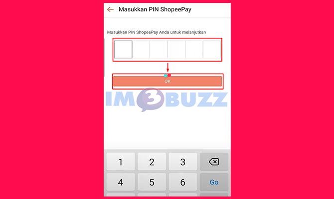 Masukkan PIN ShopeePay