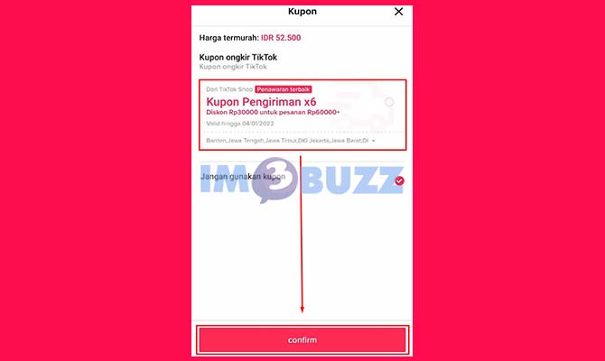 Pilih Kupon TikTok Shop