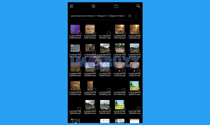 Selesai Menghapus Video Telegram di File Manager