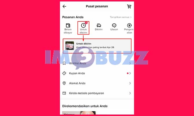 Cari dan Buka Pesanan TikTok Shop