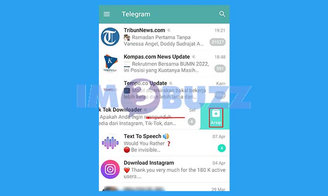 Fungsi Arsip Telegram