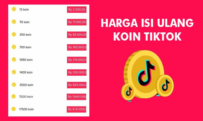 Harga Isi Ulang Koin TikTok