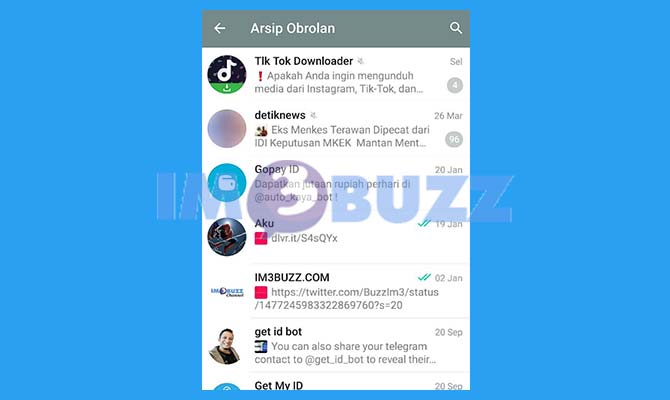 Selesai Membuka Arsip Telegram