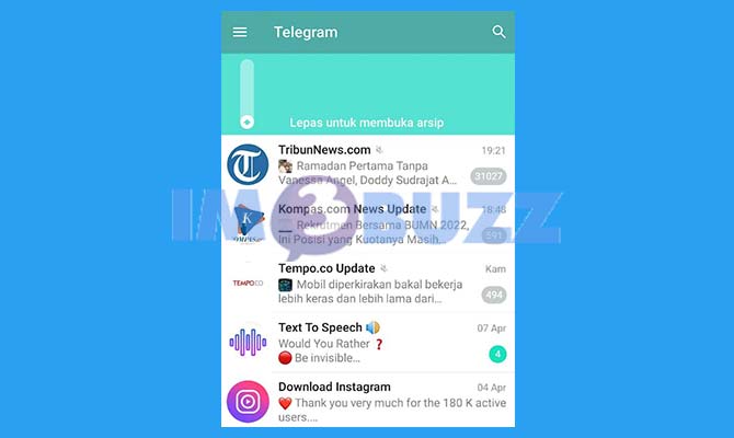 Tunggu Sampai Arsip Telegram Muncul