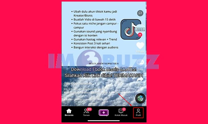 Buka Profil Akun TikTok