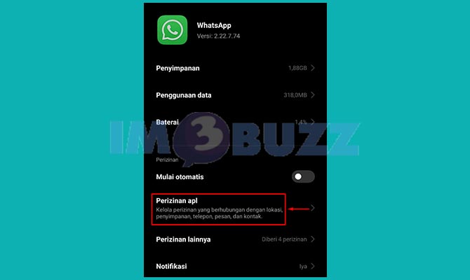 Ketuk Perizinan Whatsapp