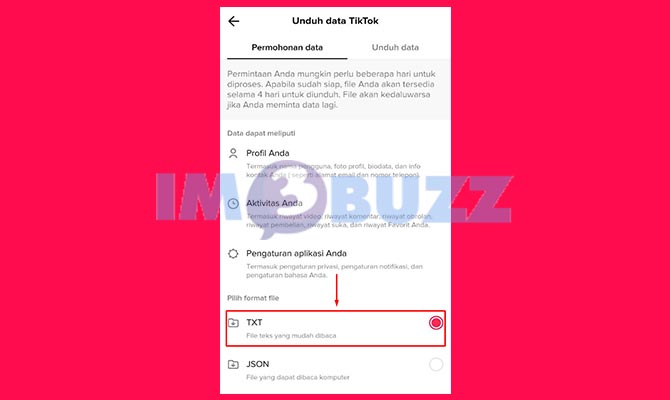 Pilih Opsi TXT