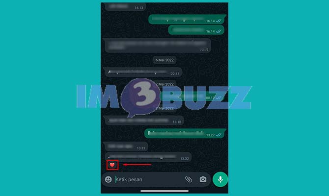 Selesai Reaction Chat Whatsapp