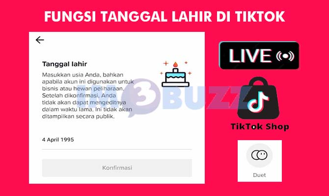 Fungsi Tanggal Lahir di TikTok