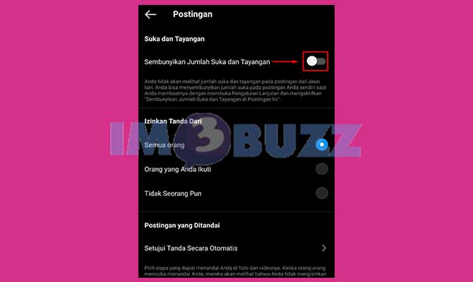 Aktifkan Fitur Sembunyikan Jumlah Suka dan Tayangan