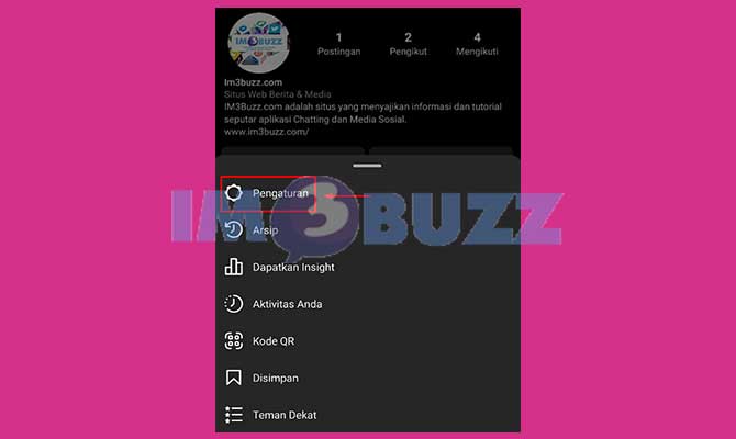Buka Pengaturan Instagram