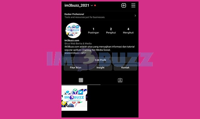 Masuk ke Profil Instagram