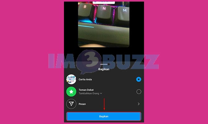 Bagikan Story Instagram
