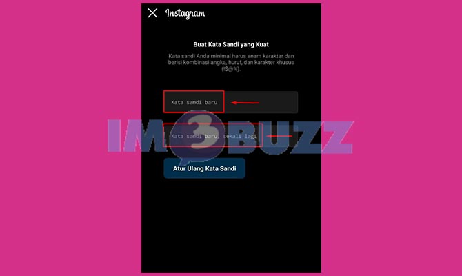 Buat Password Instagram Baru