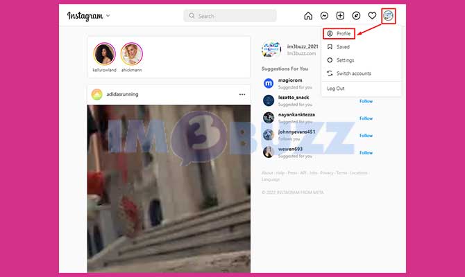 Buka Halaman Profil Instagram