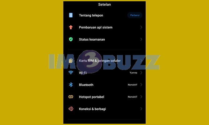Buka Menu Pengaturan di HP Untuk Hapus Akun Mi Lupa Password Email dan Nomor Tidak Aktif