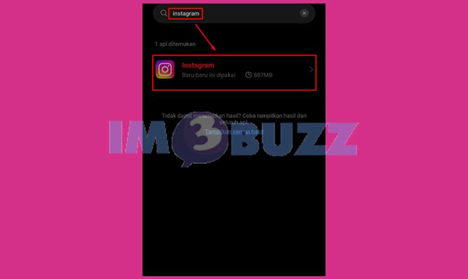 Cari Aplikasi Instagram