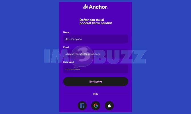 Daftar Akun Anchor