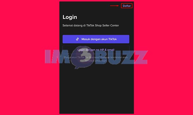 Ketuk Daftar TikTok Seller Center