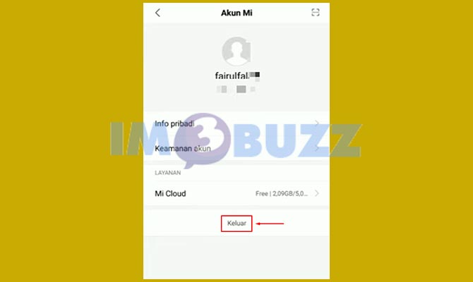 Ketuk Keluar Akun Mi Untuk Menghapus Akun Lupa Sandi dan Email