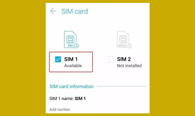 Mematikan SIM Card