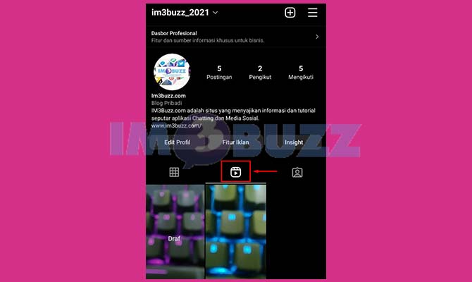 Pilih Menu Reels Instagram