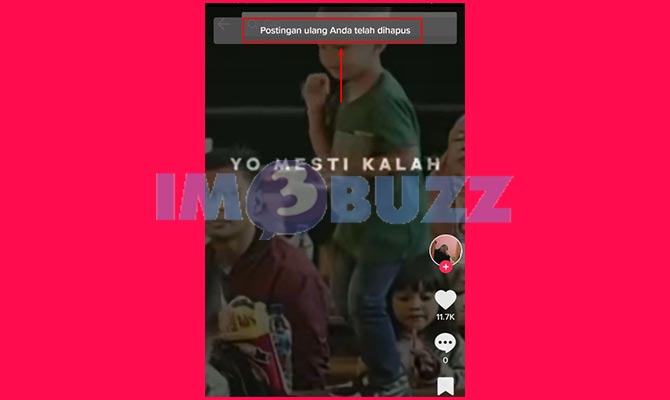 Selesai Membatalkan Posting Ulang di TikTok