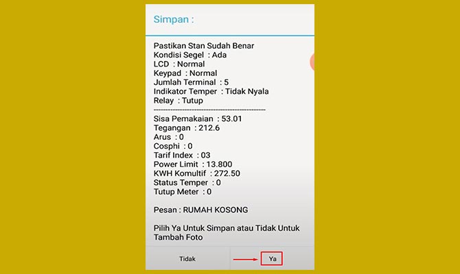 Selesai Menggunakan Aplikasi Catat Meter Terpusat PLN