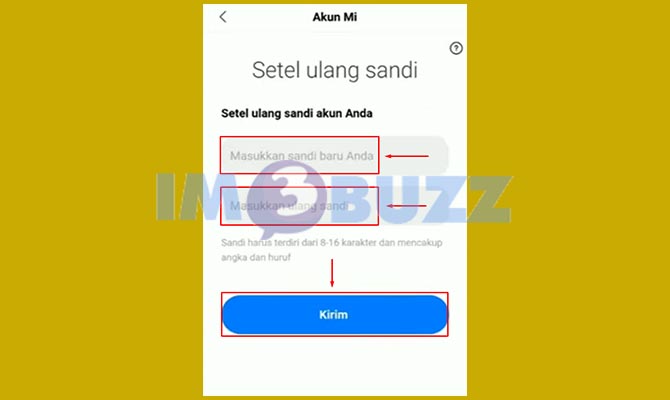 Setel Ulang Sandi Akun Mi
