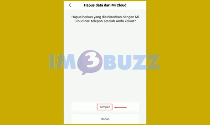 Simpan Data di Mi Cloud