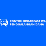 Contoh Broadcast WA Penggalangan Dana