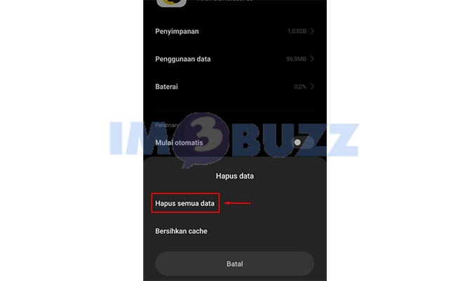 Ketuk Hapus Semua Data Untuk Mengganti Kode Referral Snack Video