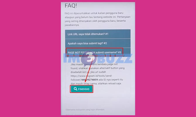 Ketuk Find IG ID