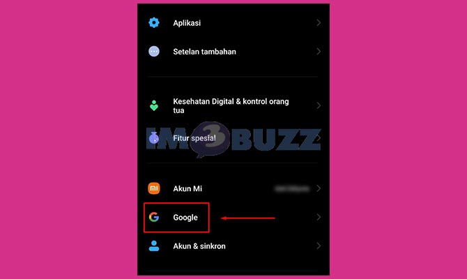 Pilih Menu Google