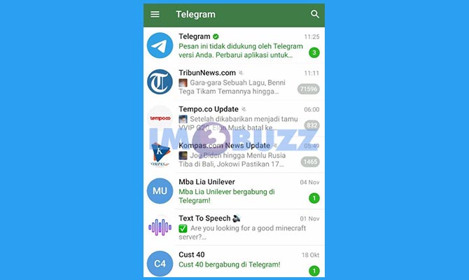 Buka Aplikasi Telegram Untuk Mendapatkan Centang Biru