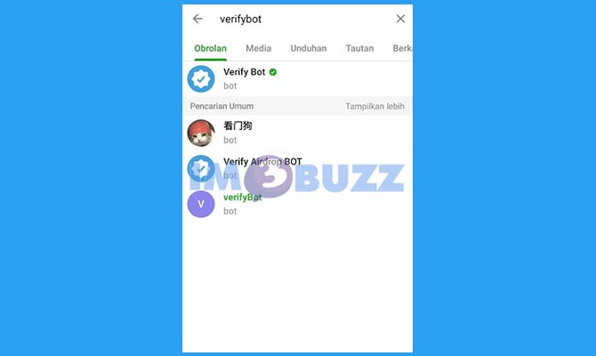 Cari Bot Verify Telegram Untuk Mengajukan Centang Biru