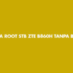 CARA ROOT STB ZTE B860H TANPA BONGKAR