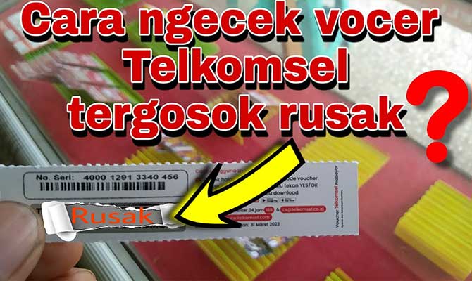 Kode Voucher Telkomsel Rusak Saat Digosok