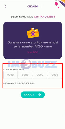 Masukkan Serial Number Voucher Axis