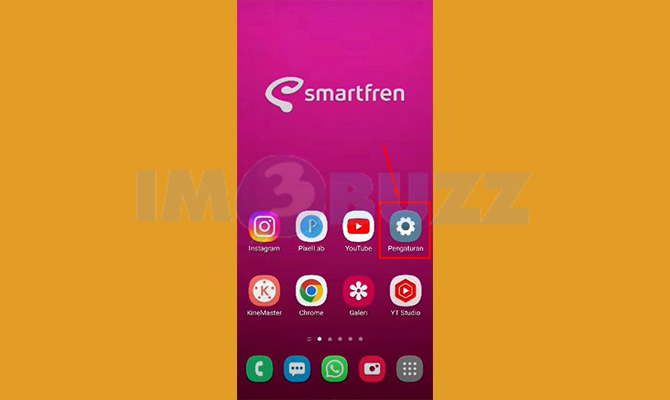 Silahkan buka Pengaturan atau Setting Bawaan di HP.