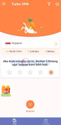 kuota utama dengan vpn turbo