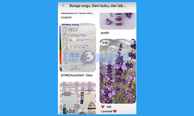 Cari dan Pilih Video Pinterest